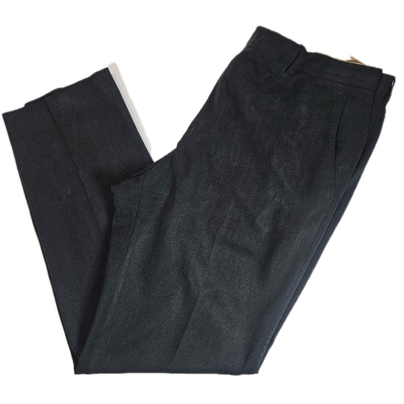 Tommy Bahama Other - Tommy Bahama Silk Blend Dress Pants Mens 36x32 Black Relaxed Fit Casual Trousers